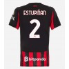 Damen Fußballbekleidung AC Milan Pervis Estupinan #2 Heimtrikot 2025-26 Kurzarm